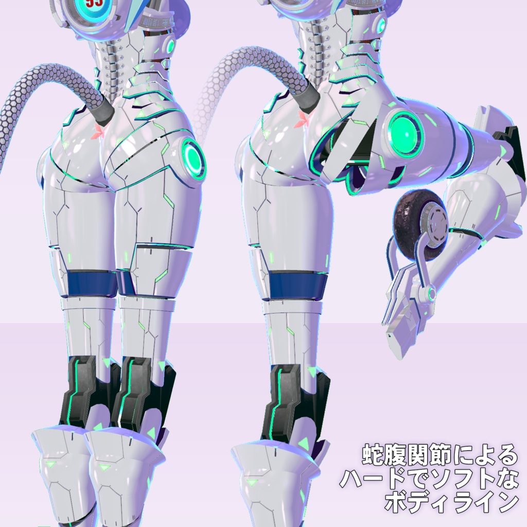 VRアバター用オリジナルモデル「ティルフィン」VRC VRM設定済み