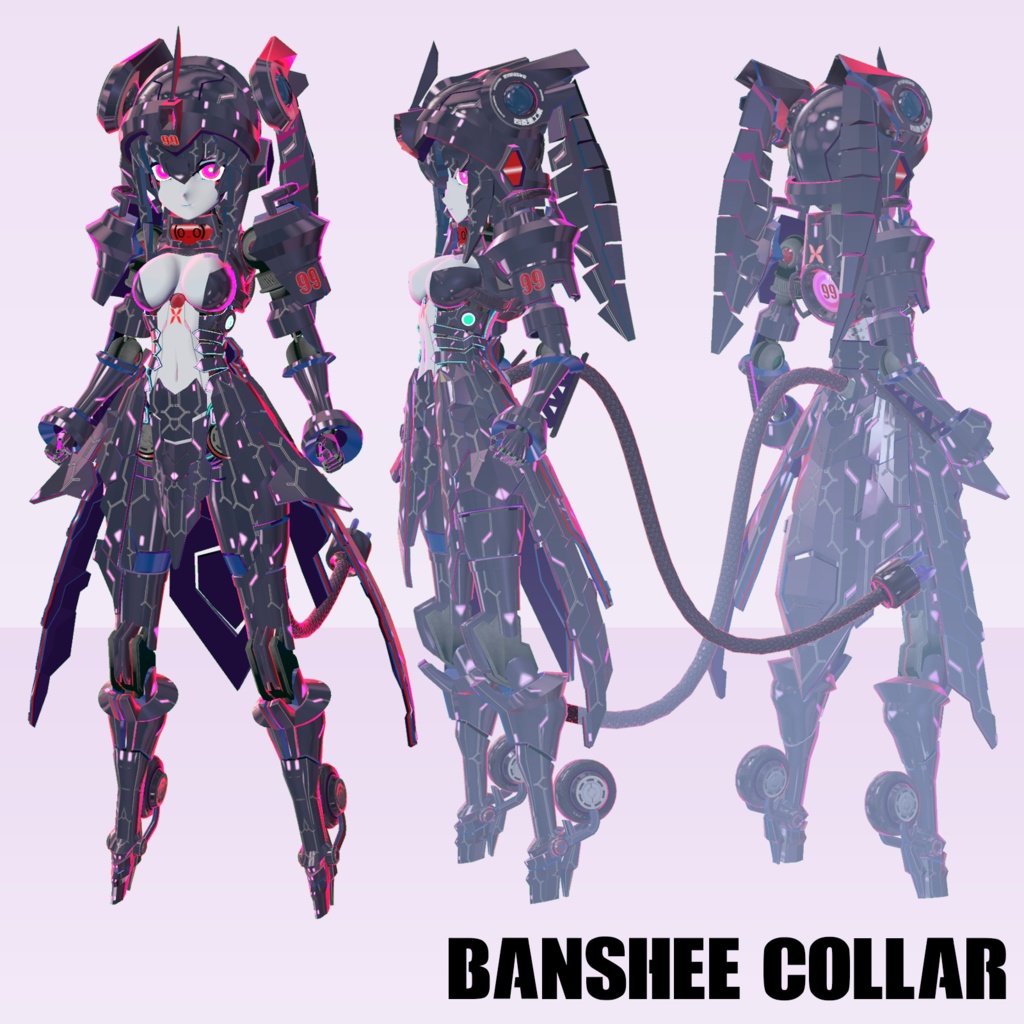 VRアバター用オリジナルモデル「ティルフィン」VRC VRM設定済み