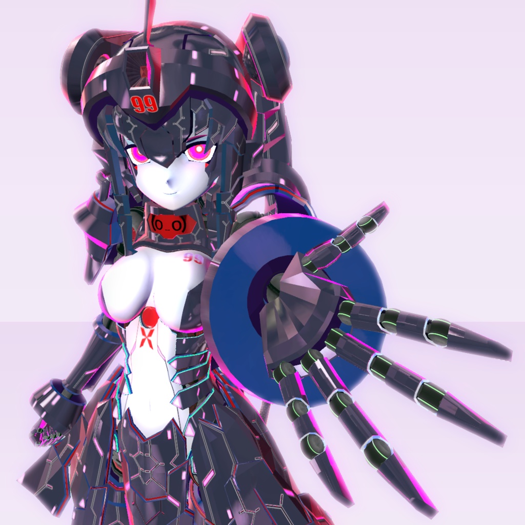 VRアバター用オリジナルモデル「ティルフィン」VRC VRM設定済み