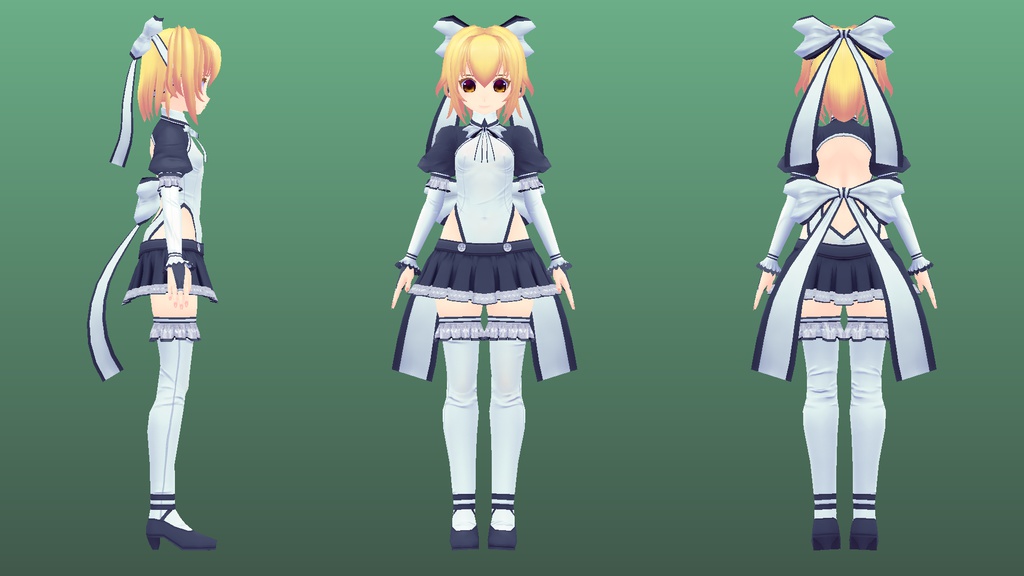 VRアバター用オリジナルモデルAngelicaMaidSuitMkIII「アンジェリカ メイドスーツ」Version2.1