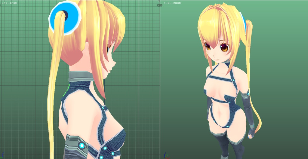 VRchat用オリジナルモデル「Angelica」1.2