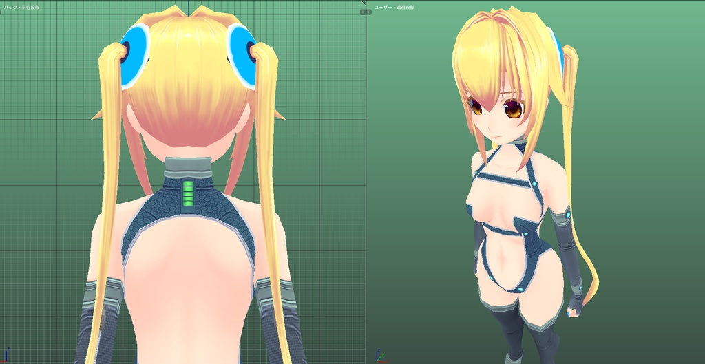 VRchat用オリジナルモデル「Angelica」1.2