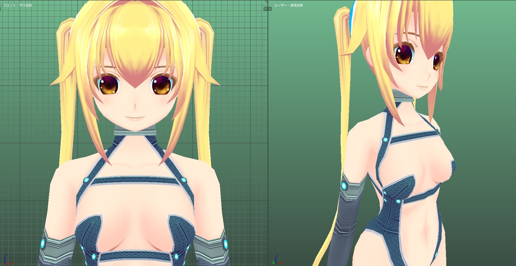 VRchat用オリジナルモデル「Angelica」1.2