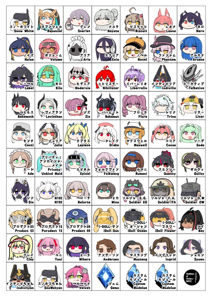 【NIKKE 二次創作】レザーキーホルダー(キャラオーダー制)