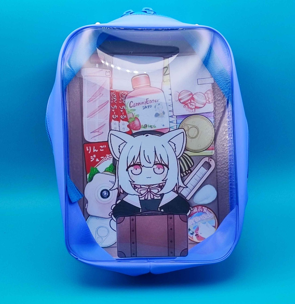 【応援価格】小夜/SAYO おでかけ ぬいポーチ（非公式）（青）