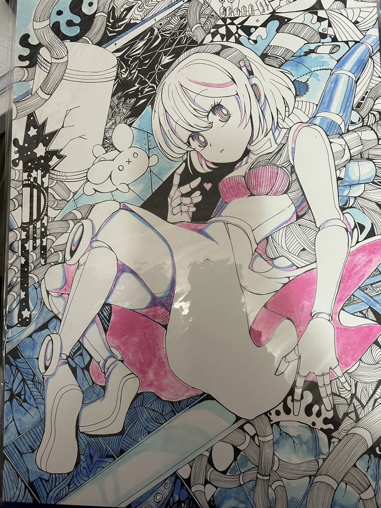 人形ライフライン「ランディ」ペン画タイプB