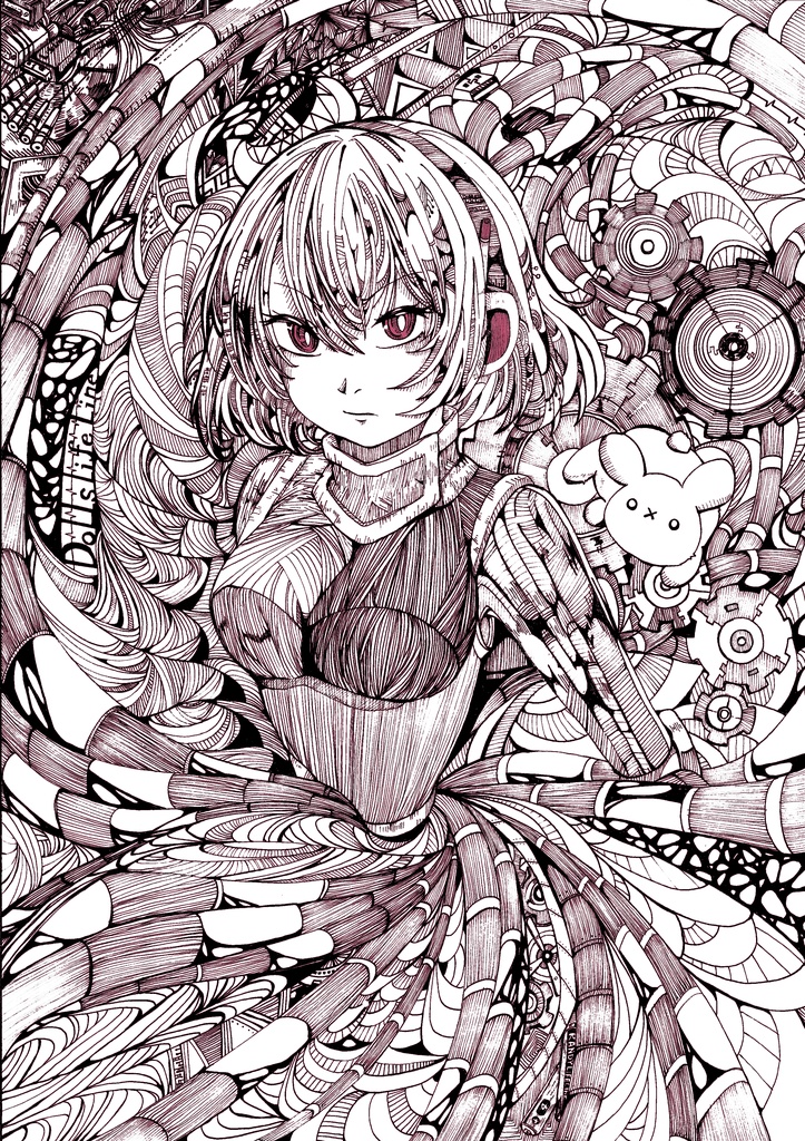 人形ライフライン　イラスト集A4サイズ（再再販売！！）