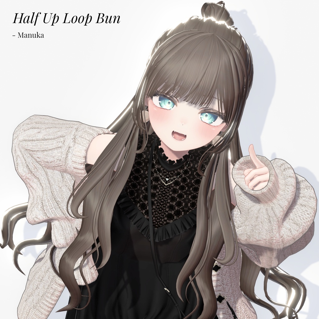 🔥SALE🔥Half Up Loop Bun【9 Avatars】 #あんぷる
