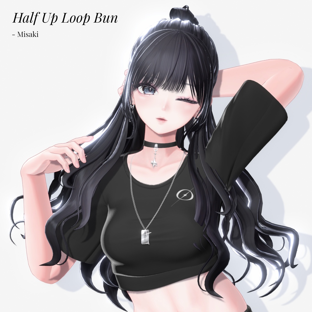 🔥SALE🔥Half Up Loop Bun【9 Avatars】 #あんぷる