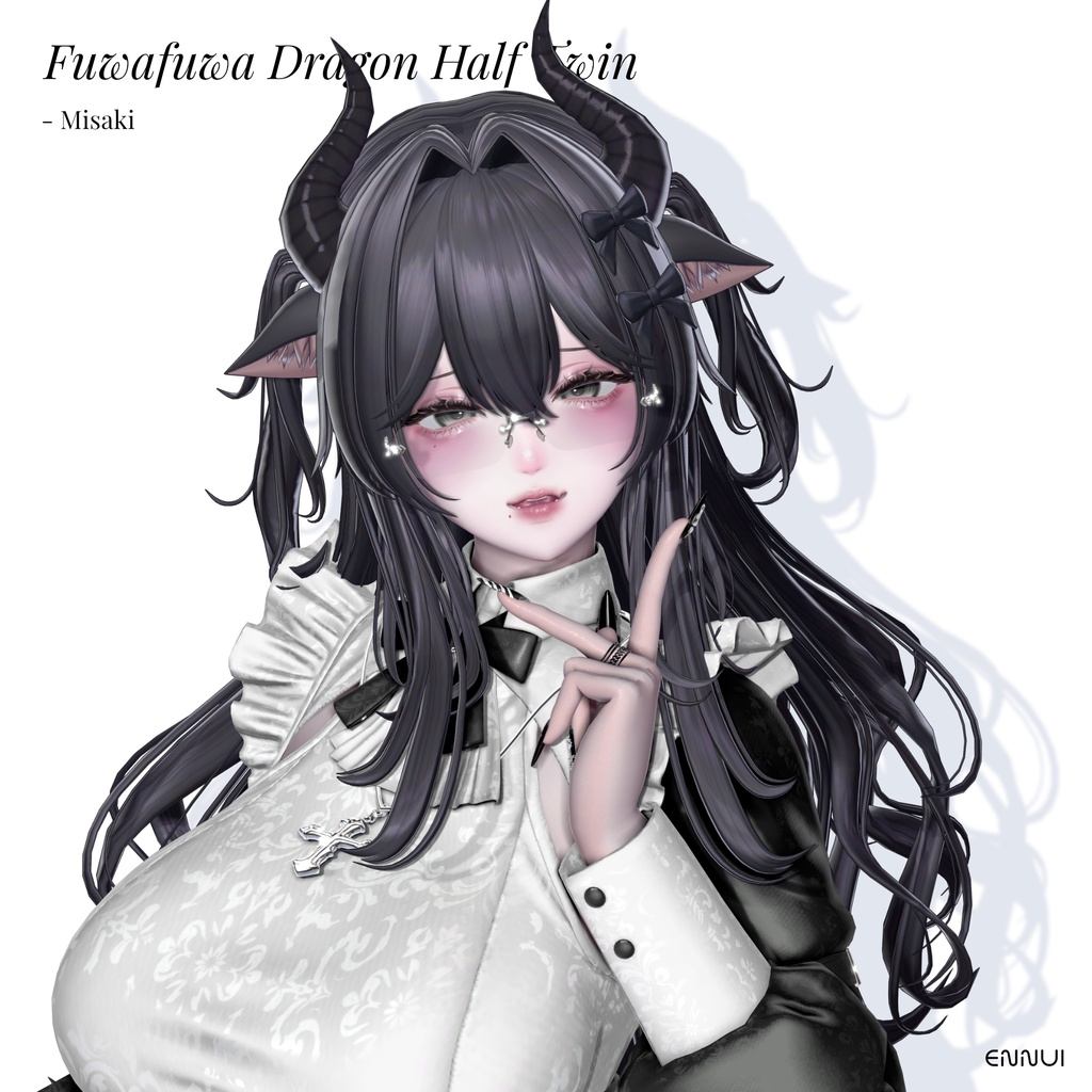 🔥SALE🔥【無料版あり】ふわふわドラゴンハーフツイン🐲【13 Avatars】 #あんぷる