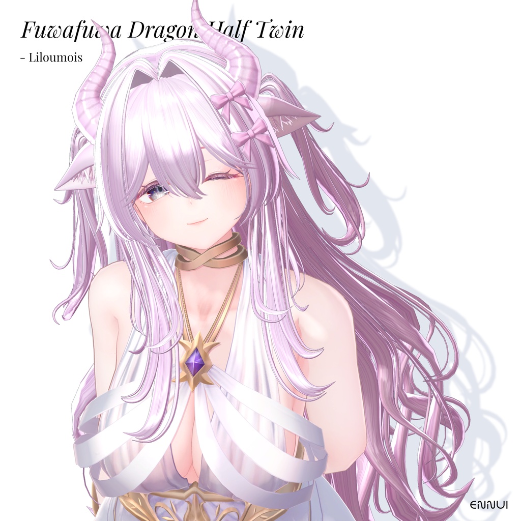 【無料版あり】ふわふわドラゴンハーフツイン🐲【13 Avatars】 #あんぷる