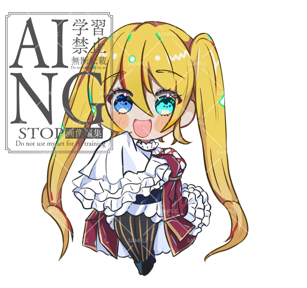 オリジナル ローズ パソコンに立つアクリルスタンド