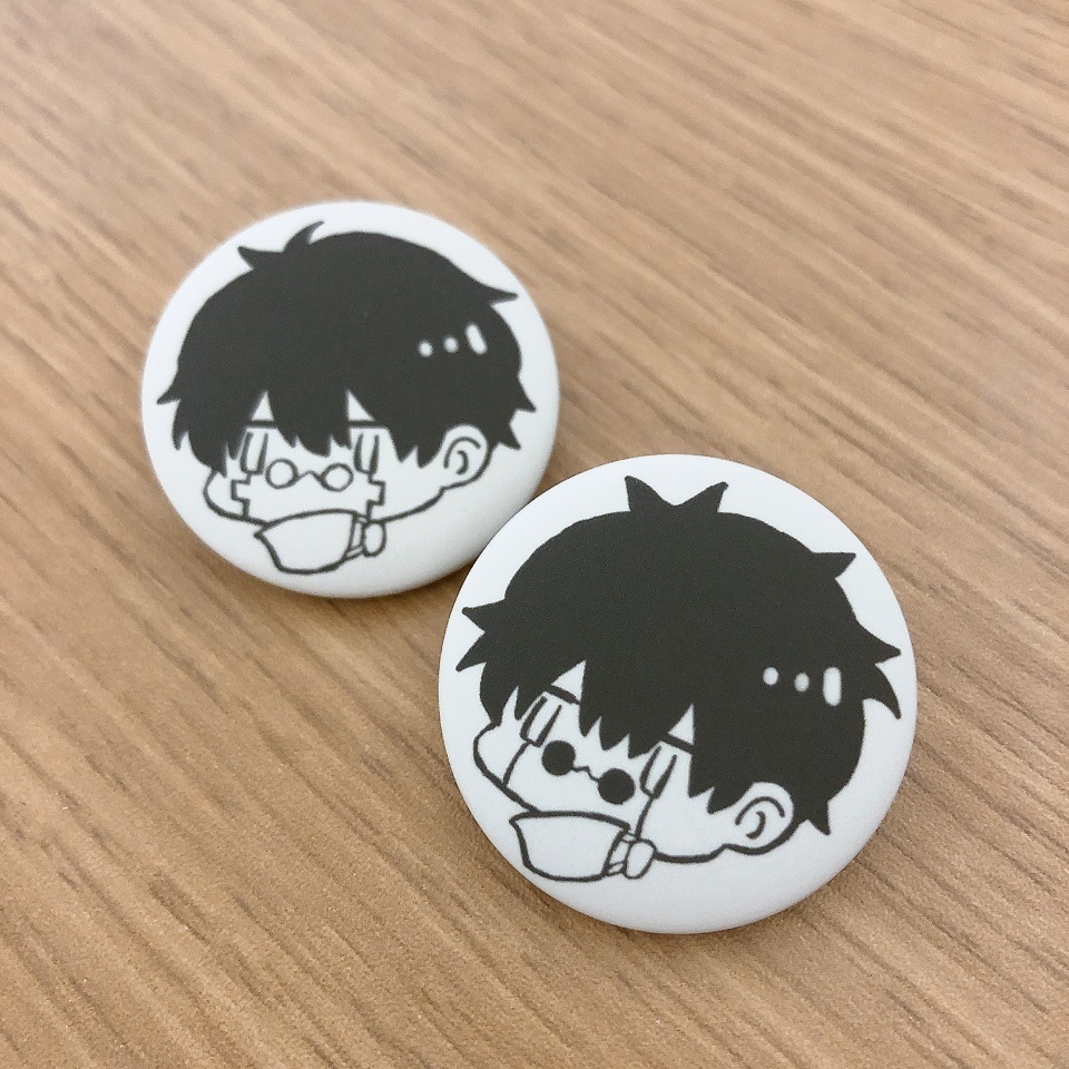 オタワス喫茶店風缶バッジ/オーター&ワース