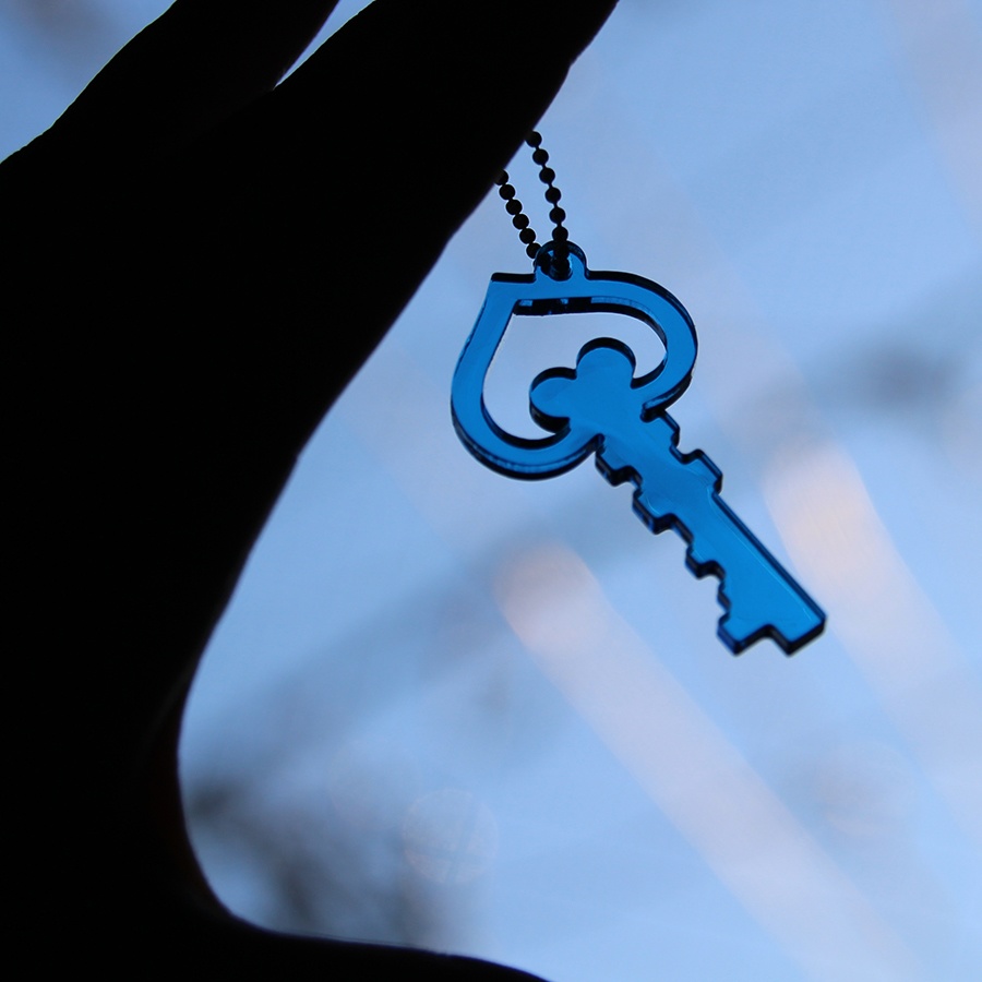 ラボの鍵アクリルキーホルダー