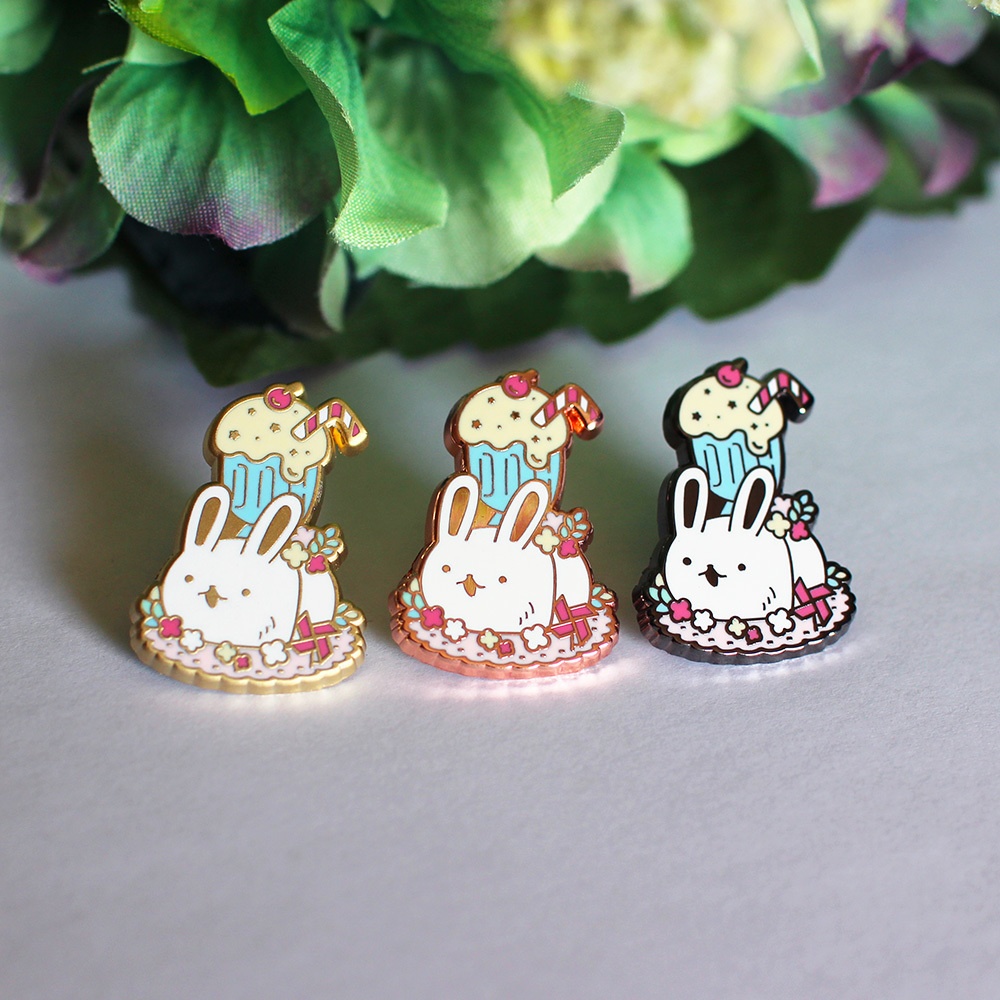 ウサチャン!!ネコチャン!!ピンバッジ!!