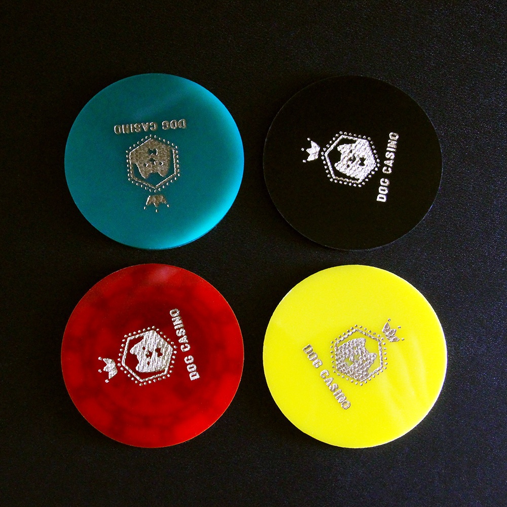 イヌカジノ偽造アクリルカジノチップ