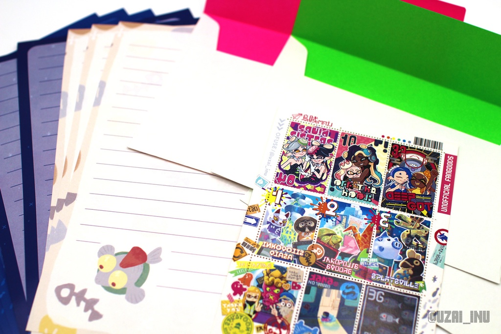 烏賊レターセット