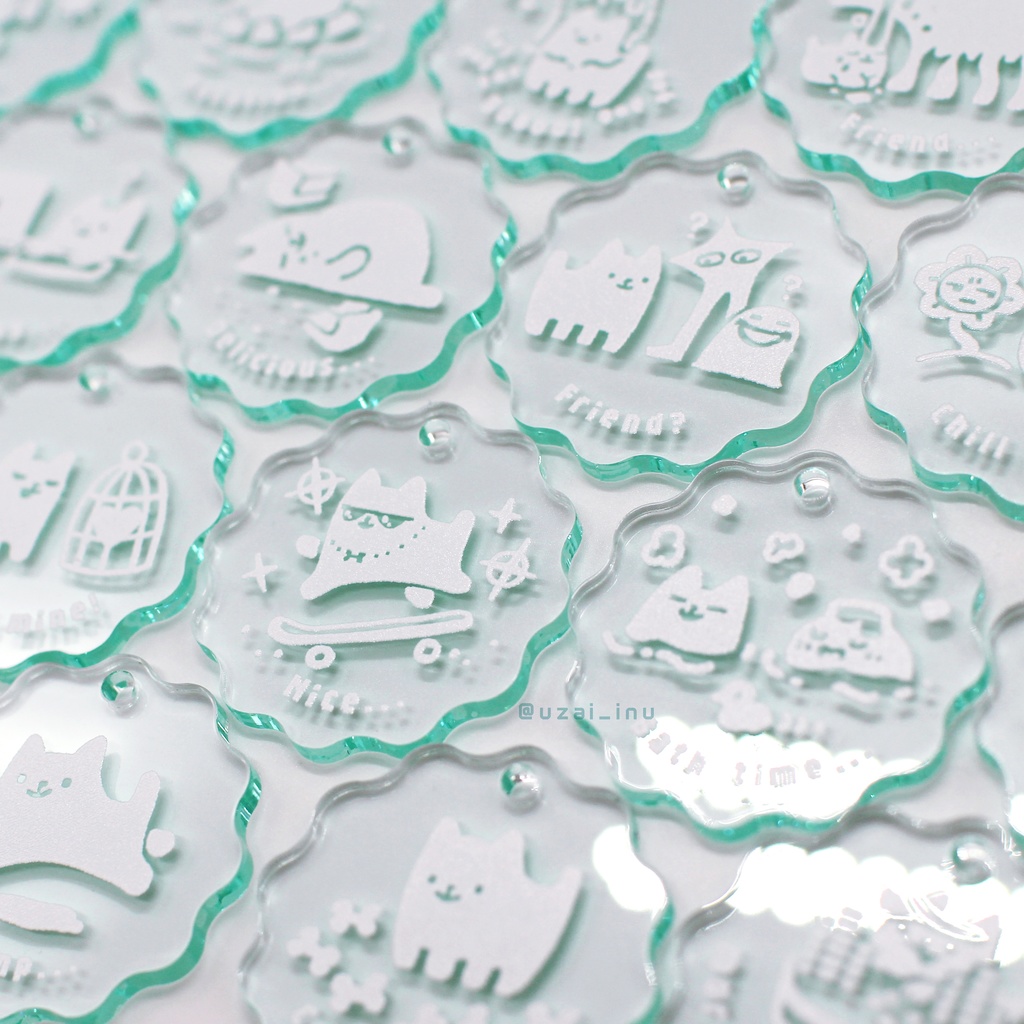 地下世界満喫イヌアクリルキーホルダー