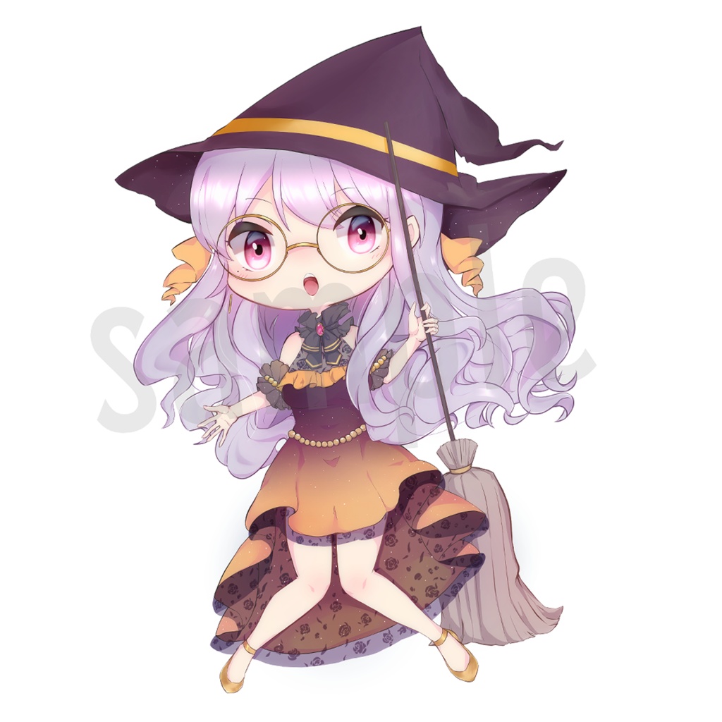 【数量限定】魔女たくしまのアクリルキーホルダー【宅島ラン】