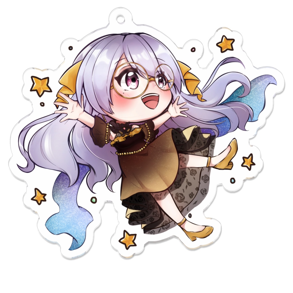 【常設】お星さまのたくしまアクリルキーホルダー【宅島ラン】