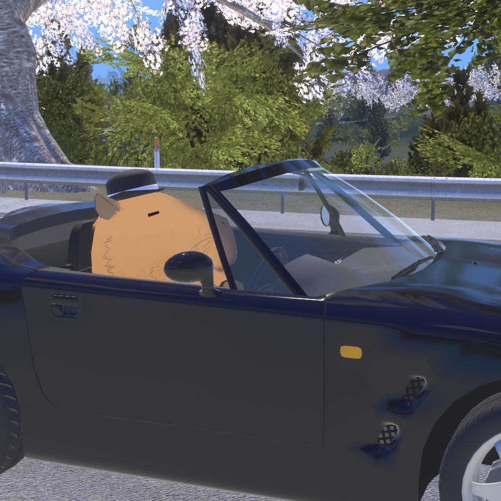 【かっぴー向け汎用帽子】ボウラーハット+着脱ギミック