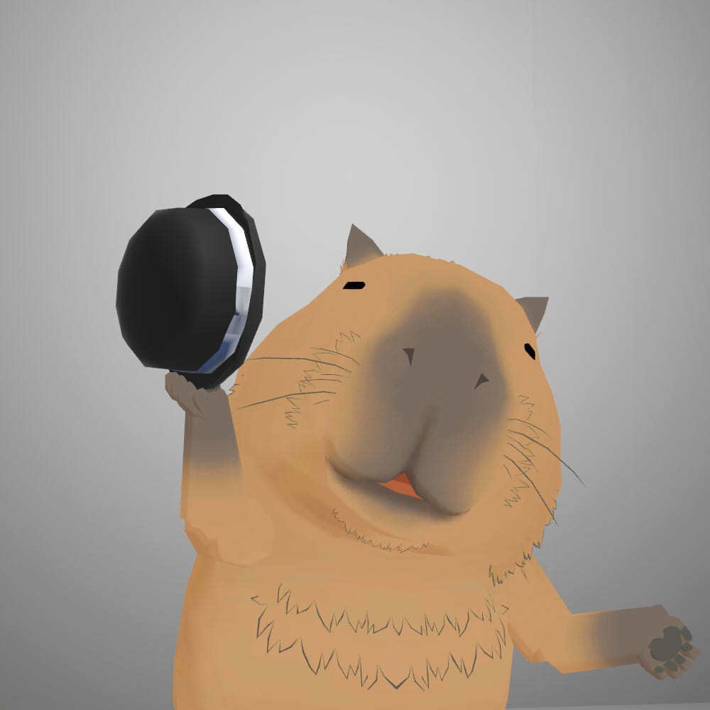 【かっぴー向け汎用帽子】ボウラーハット+着脱ギミック