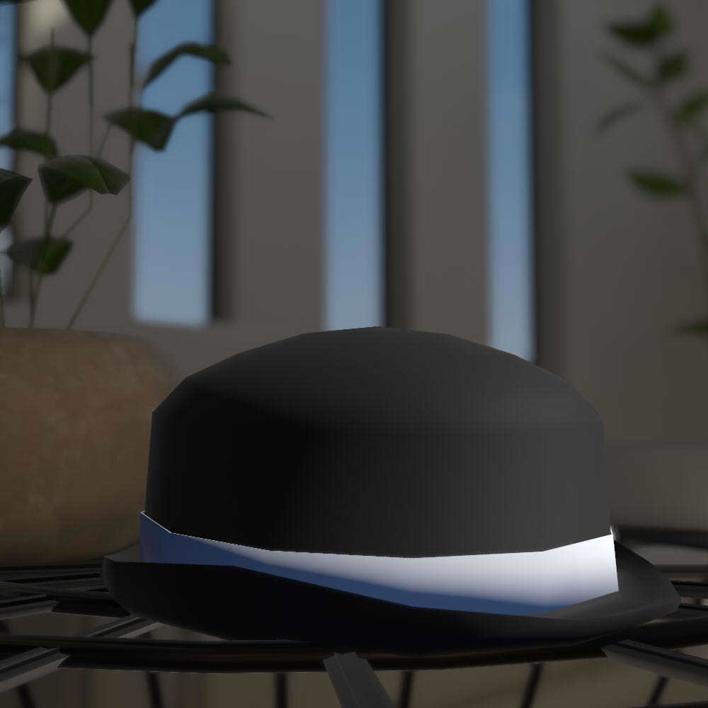 【かっぴー向け汎用帽子】ボウラーハット+着脱ギミック