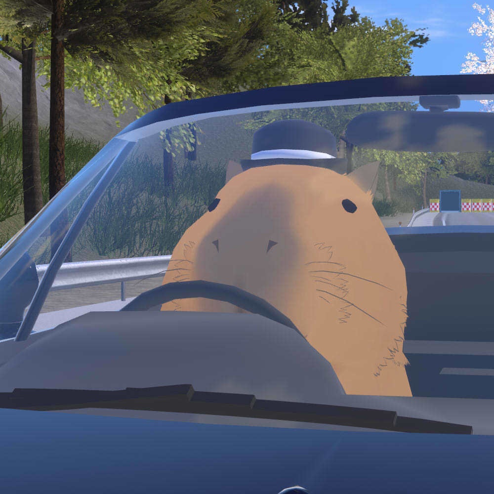 【かっぴー向け汎用帽子】ボウラーハット+着脱ギミック