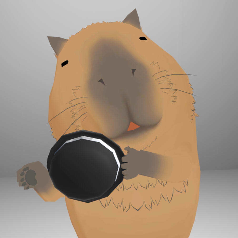 【かっぴー向け汎用帽子】ボウラーハット+着脱ギミック