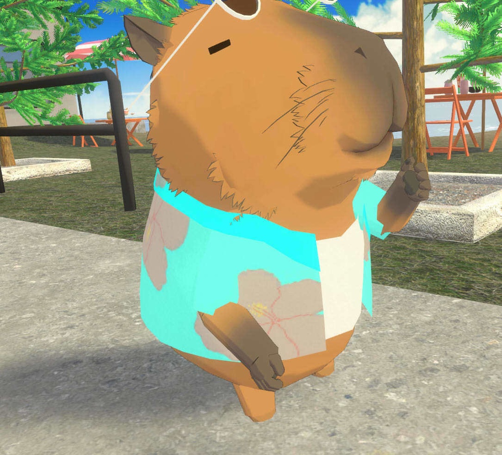 【VRChat向け衣装】かっぴー想定 シンプルアロハシャツ