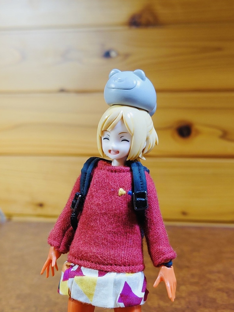 頭上タヌキ