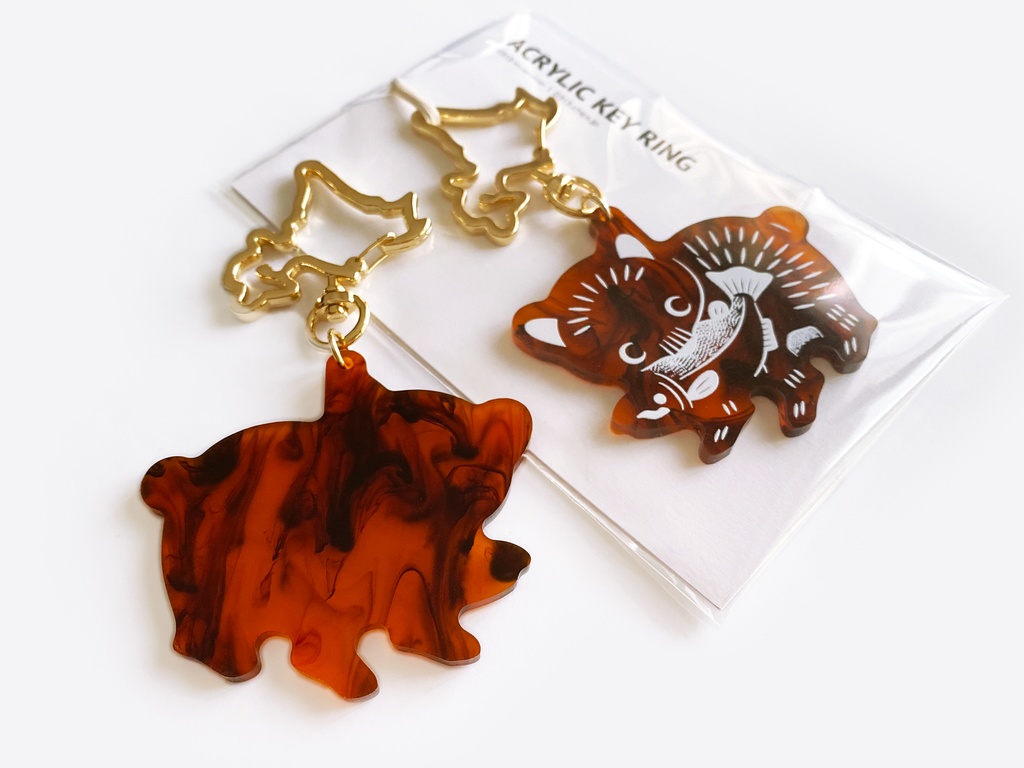 木彫りの熊アクキー