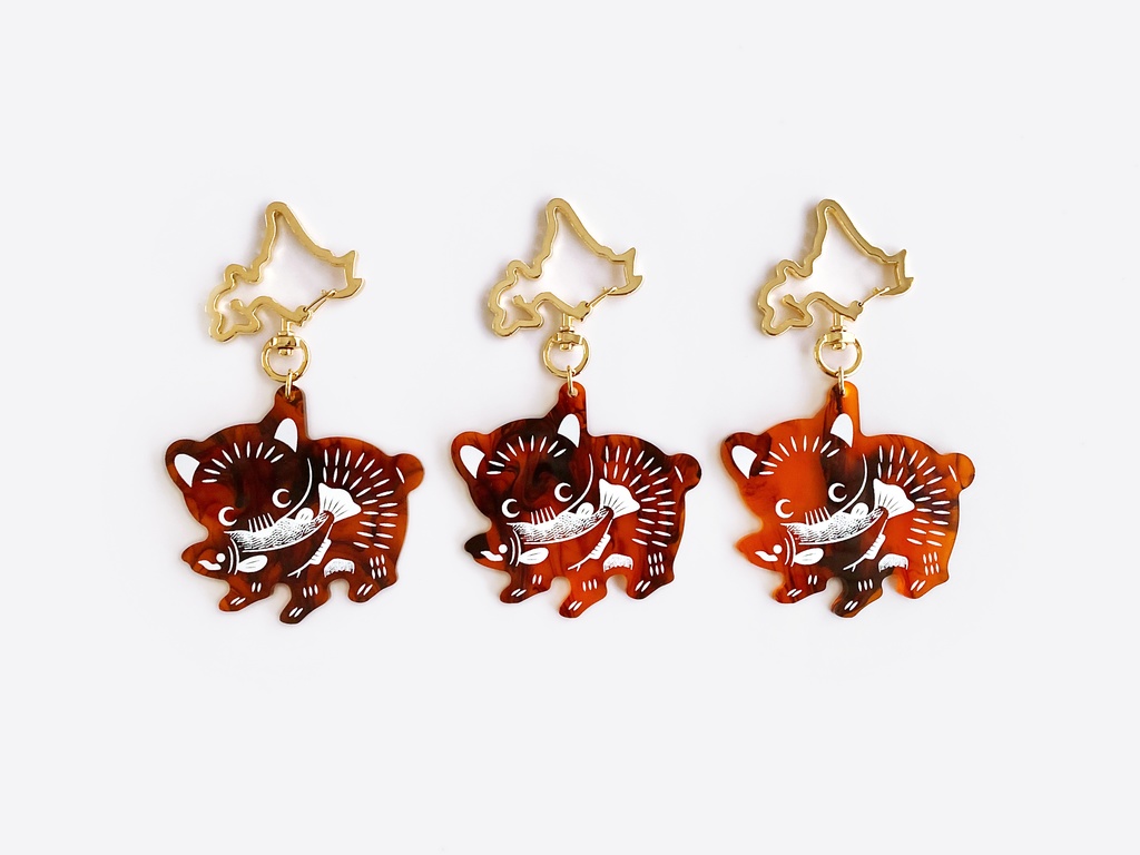 木彫りの熊アクキー