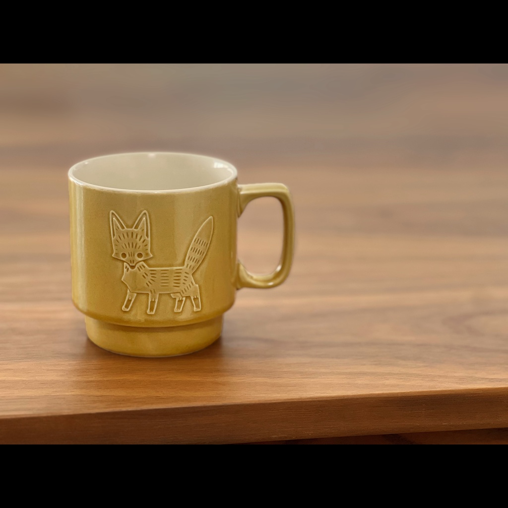 キツネのマグカップ