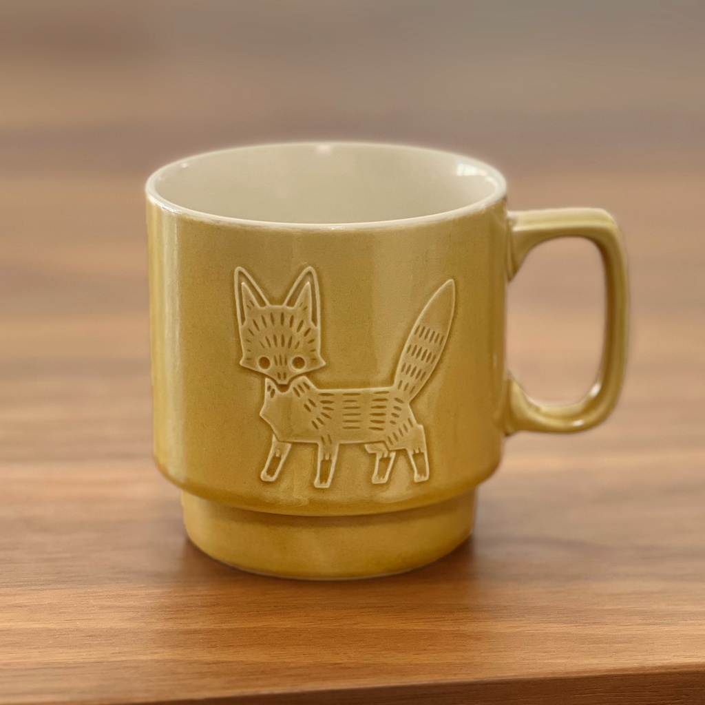 キツネのマグカップ