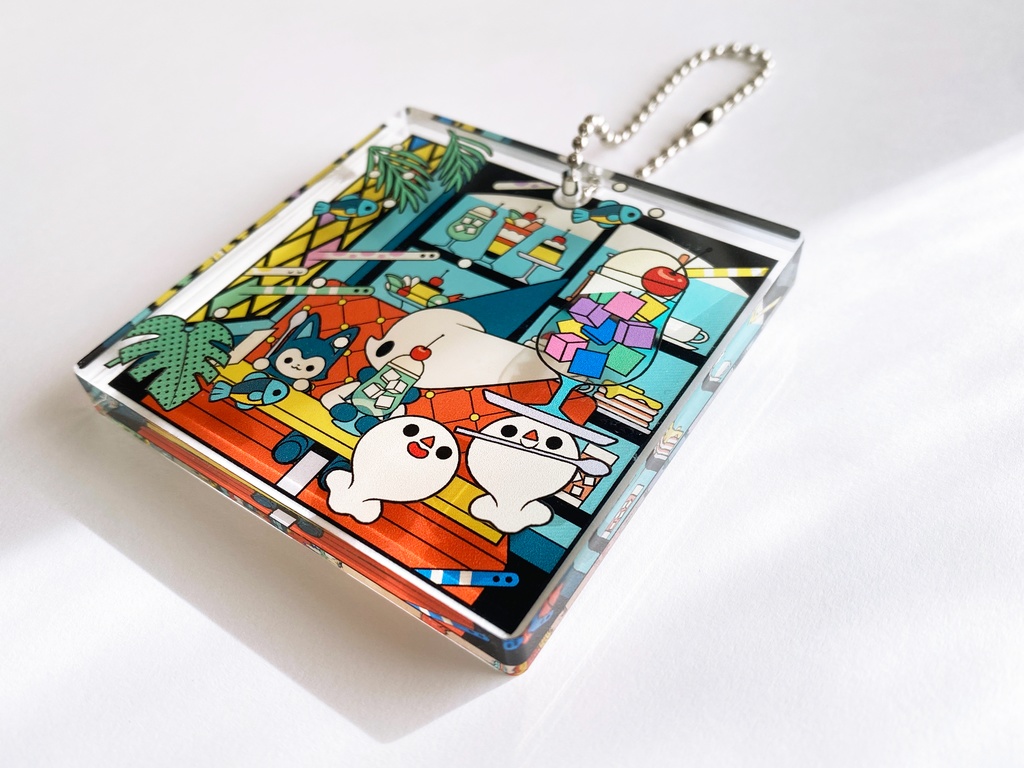 8mm厚2層アクキー|喫茶店