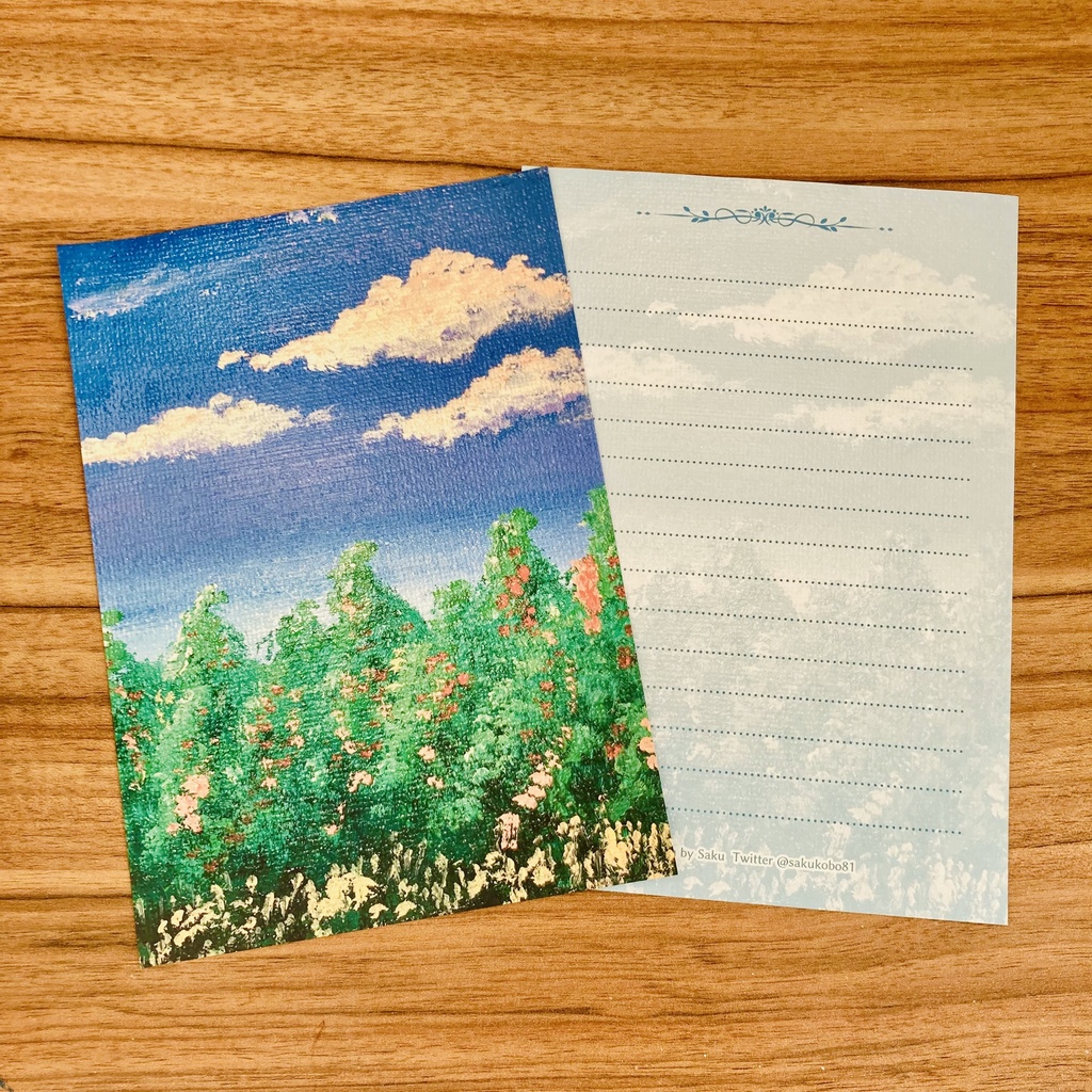 アクリル画便箋レターセット