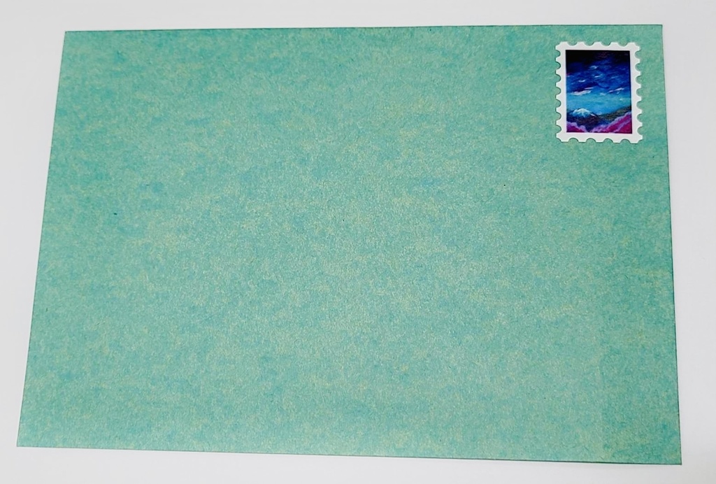 切手型封緘シール〜神秘の世界〜(銀河)