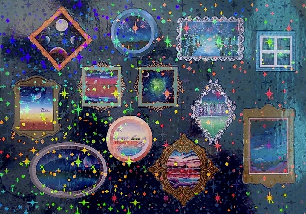 絵画風封緘シール