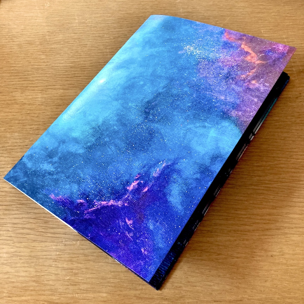 幻想的な風景のアクリル画ノート