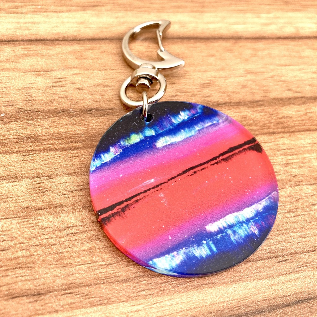 宝石風アクリルキーホルダーセット