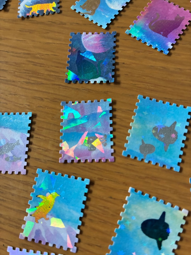 切手型フレークシール