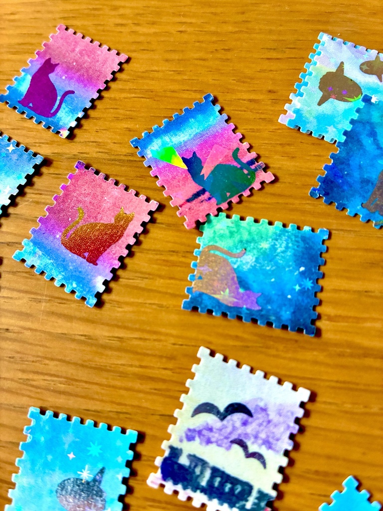 切手型フレークシール