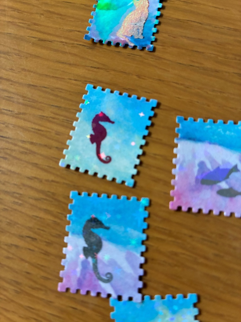 フレークシール(箔押し×ホログラム)