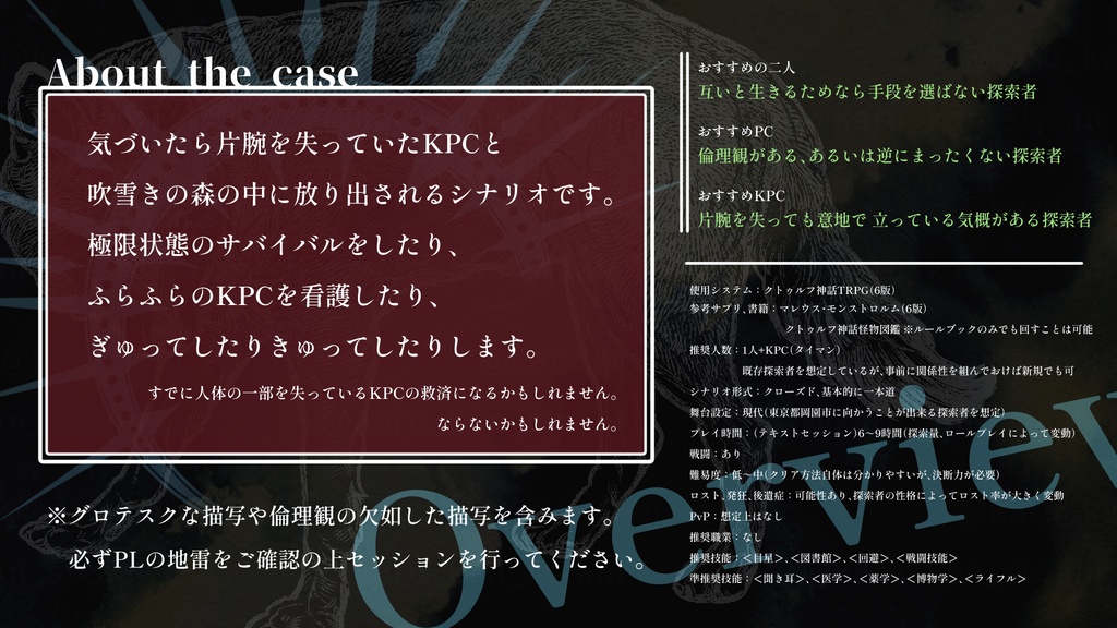 【CoCシナリオ】ヴァナルガンドの正道【SPLL:E1195555】(2024.9.4更新)