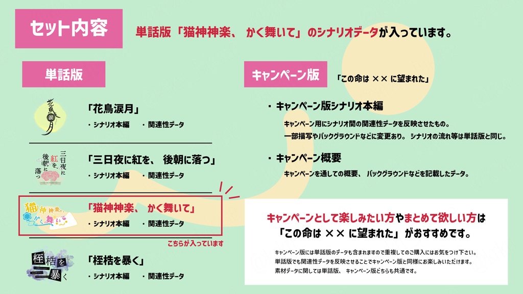 【CoCシナリオ】猫神神楽、かく舞いて【SPLL:E190307】