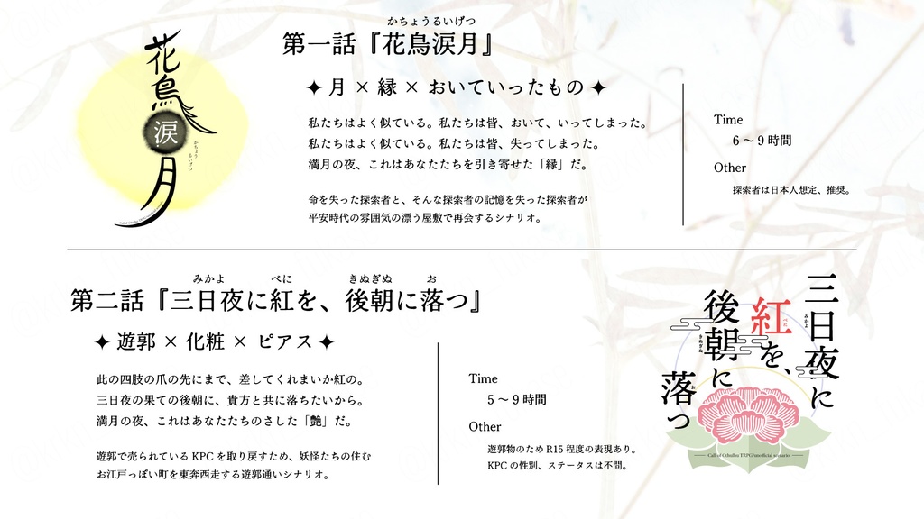 【CoCシナリオ集】この命は××に望まれた【SPLL:E190309】