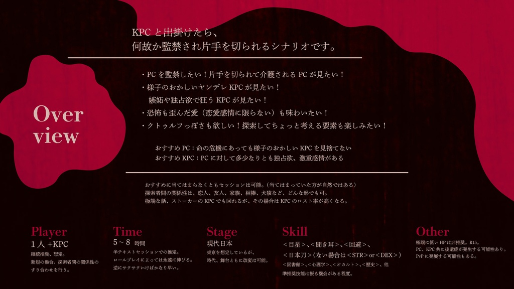 【CoCシナリオ】厭はし君の腕を切る【SPLL:E186509】