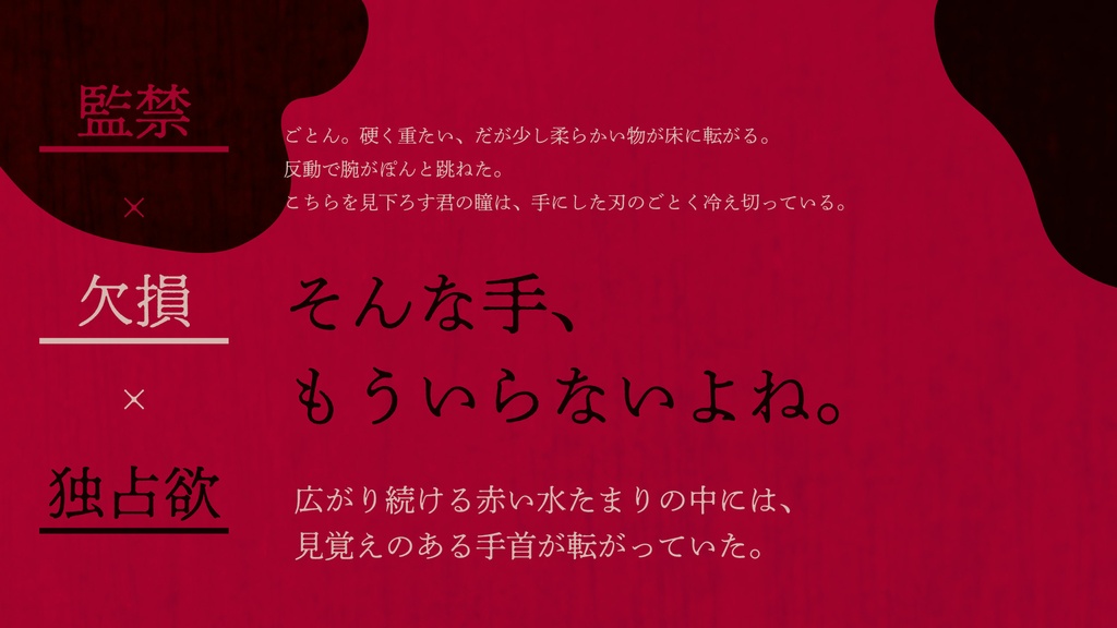 【CoCシナリオ】厭はし君の腕を切る【SPLL:E186509】