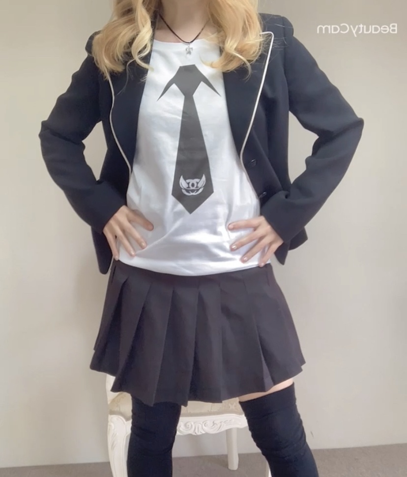 【おもしろT】JK風ネクタイ柄Tシャツ【Excellency】